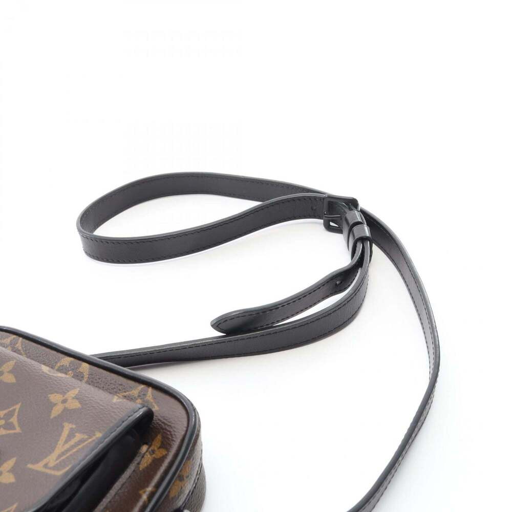LOUIS VUITTON Black Monogram Leather Shoulder Bag - Picture 11 of 12